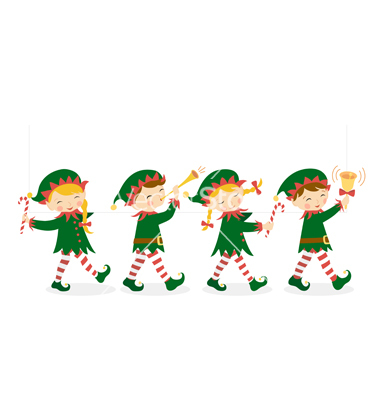 Christmas Elves Vector Art   Download Blank Vectors   993841