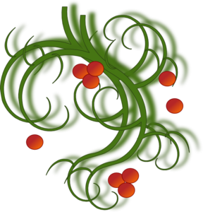 Christmas Swirls Clip Art At Clker Com   Vector Clip Art Online    