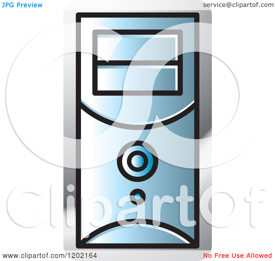 Computer Tower Clipart Clipart Of A Computer Tower Icon Royalty Free    