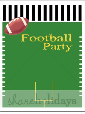 Football Party Invitation Background   Party Clipart   Backgrounds