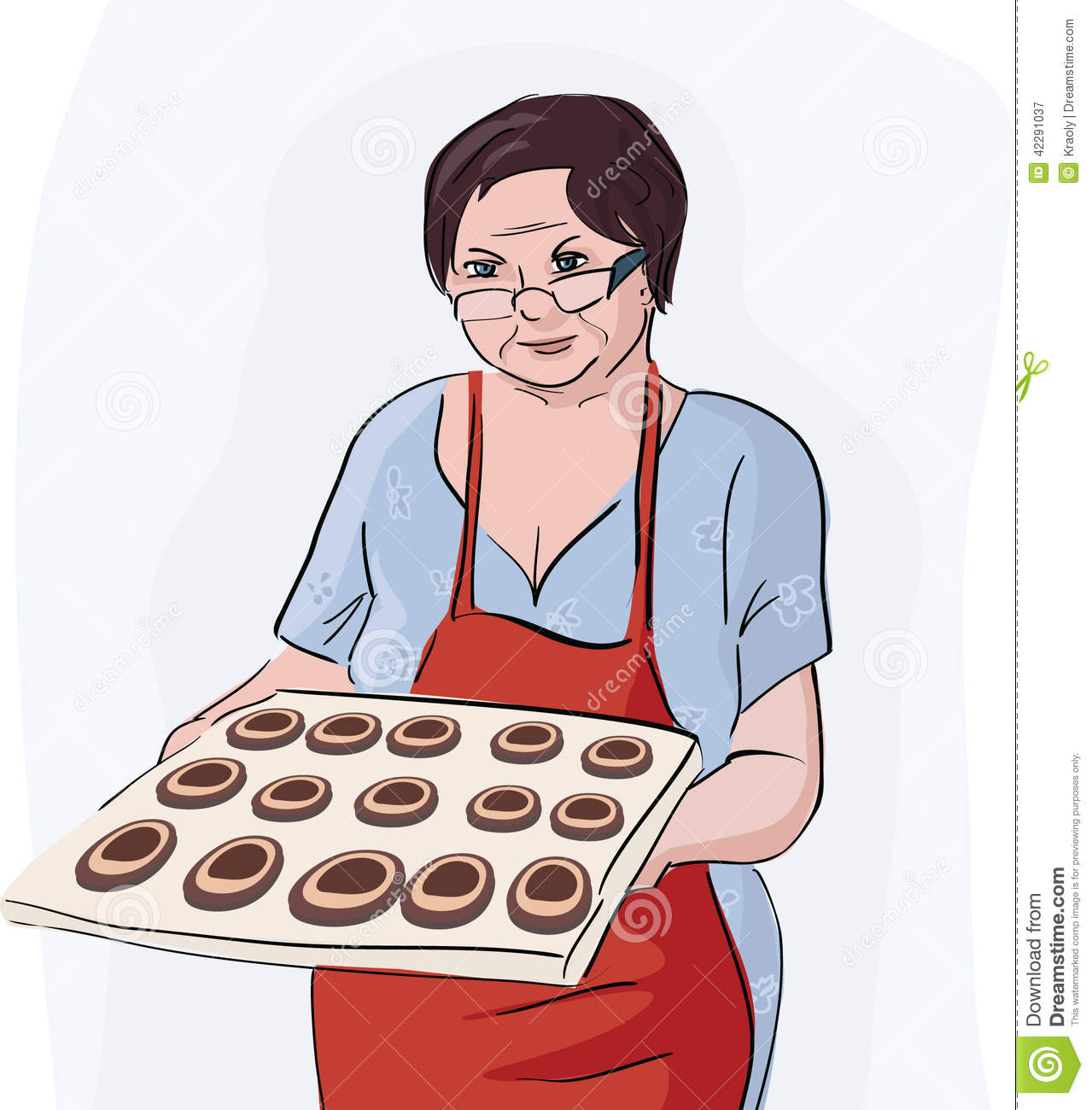 Grandma Baking Cookies Clipart Grandma Baking Cookies Royalty