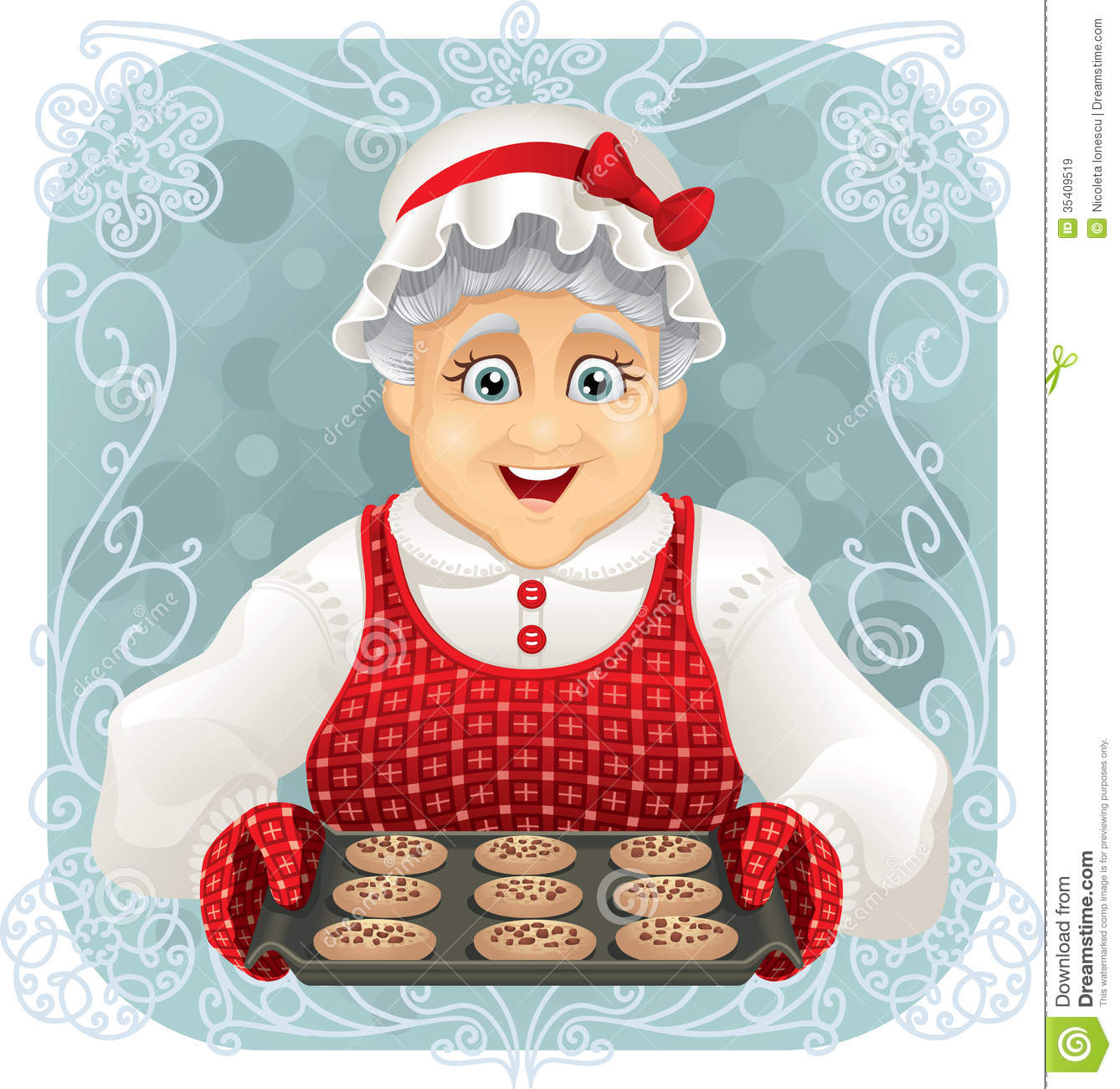 Grandma Baking Cookies Clipart Granny Baked Some Cookies