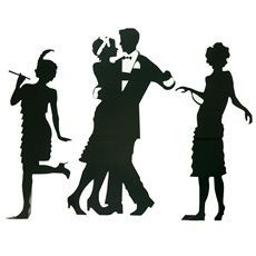 Great Gatsby Silhouette Images Via Susie Asadorian More Gatsby Prom    