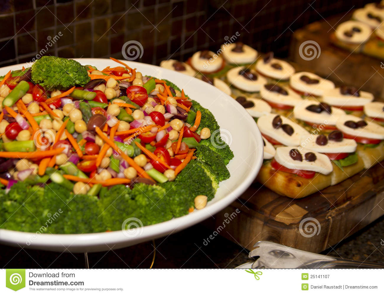 Hors D Oeuvres And Snack Party Trays Royalty Free Stock Photography
