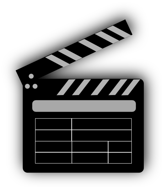 Movie Clapper Board Clip Art At Clker Com   Vector Clip Art Online    