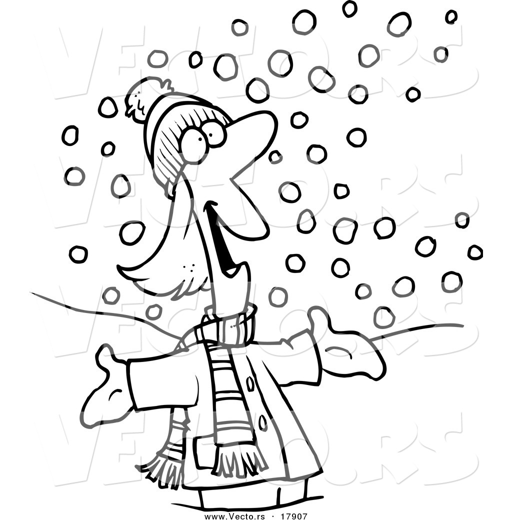 Royalty Free Snowing Stock Clipart Illustrations