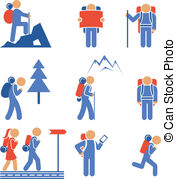 Walking Vector Clip Art Illustrations  86 Nordic Walking Clipart
