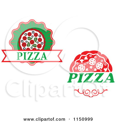 1150999 Clipart Of Pizza Logos Royalty Free Vector Clipart Jpg