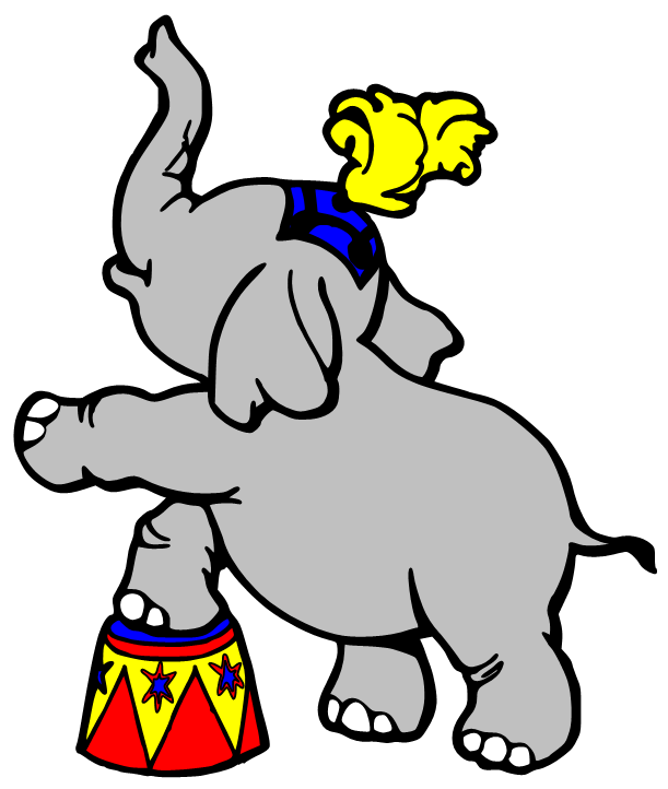 Cartoon Circus Elephant   Clipart Best