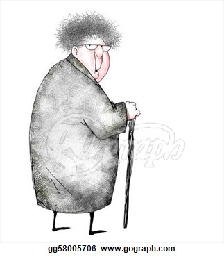       Cartoon Of Surprised Old Lady   Stock Clipart Gg58005706   Gograph