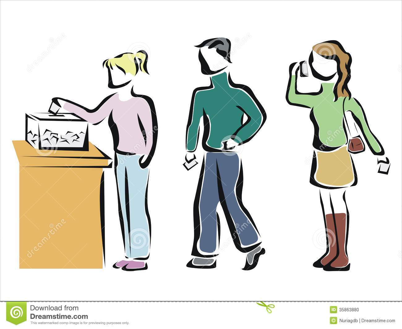Displaying 20  Images For   Women Voting Clipart   