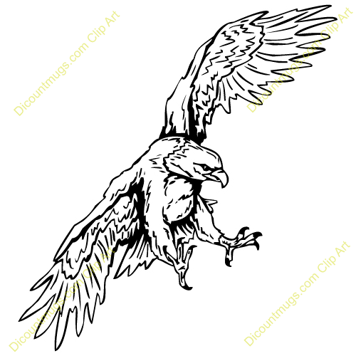 Free Eagle In Flight Clipart   Custom Clip Art