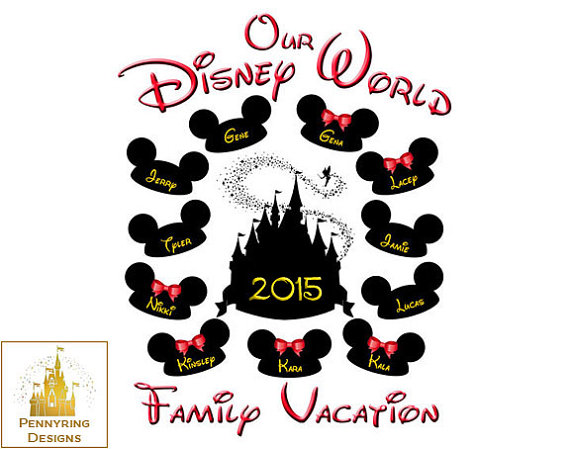 Going To Disney World Family Vacation Matching T Shirts Mickey