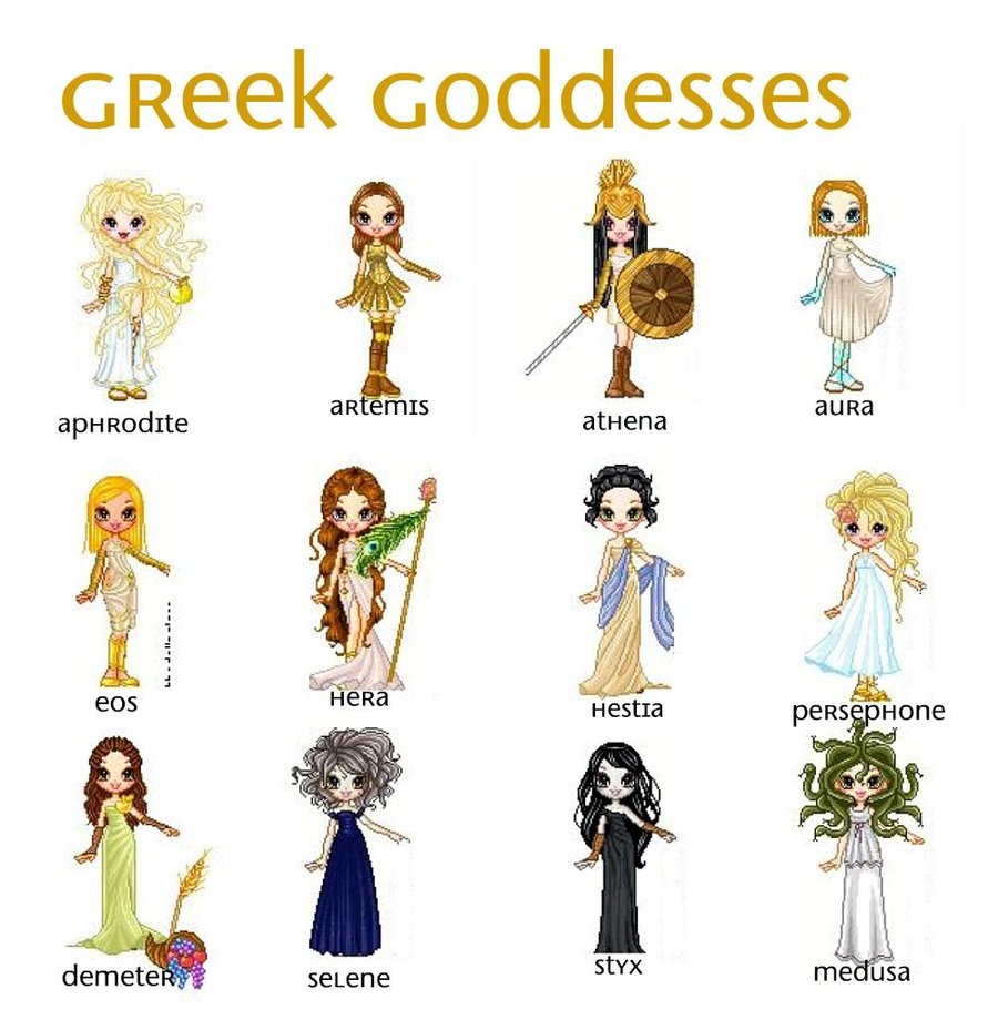 Greek Goddesses By Glitterpig On Deviantart