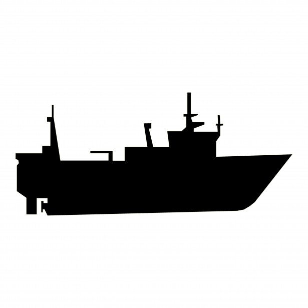 Pontoon Boat Silhouette Clipart