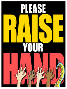 Raise Your Hand Poster 48 X 36