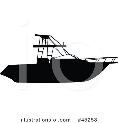Royalty Free Boat Silhouette Clipart Illustration 45253 Jpg