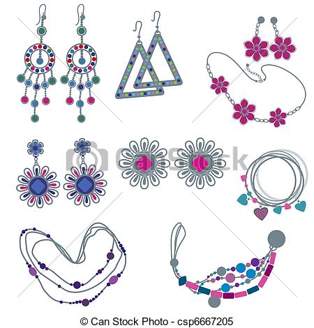     Set Of Fashion Jewelry  From My Big Vector Fashion Collection