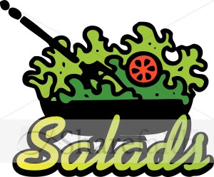 Tossed Salad Greens   Refreshments Word Art