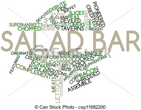 Word Cloud For Salad Bar    Csp11682200   Search Clipart Illustration