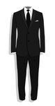 Black Suit Fashionable Suit On A Black Background Set Of