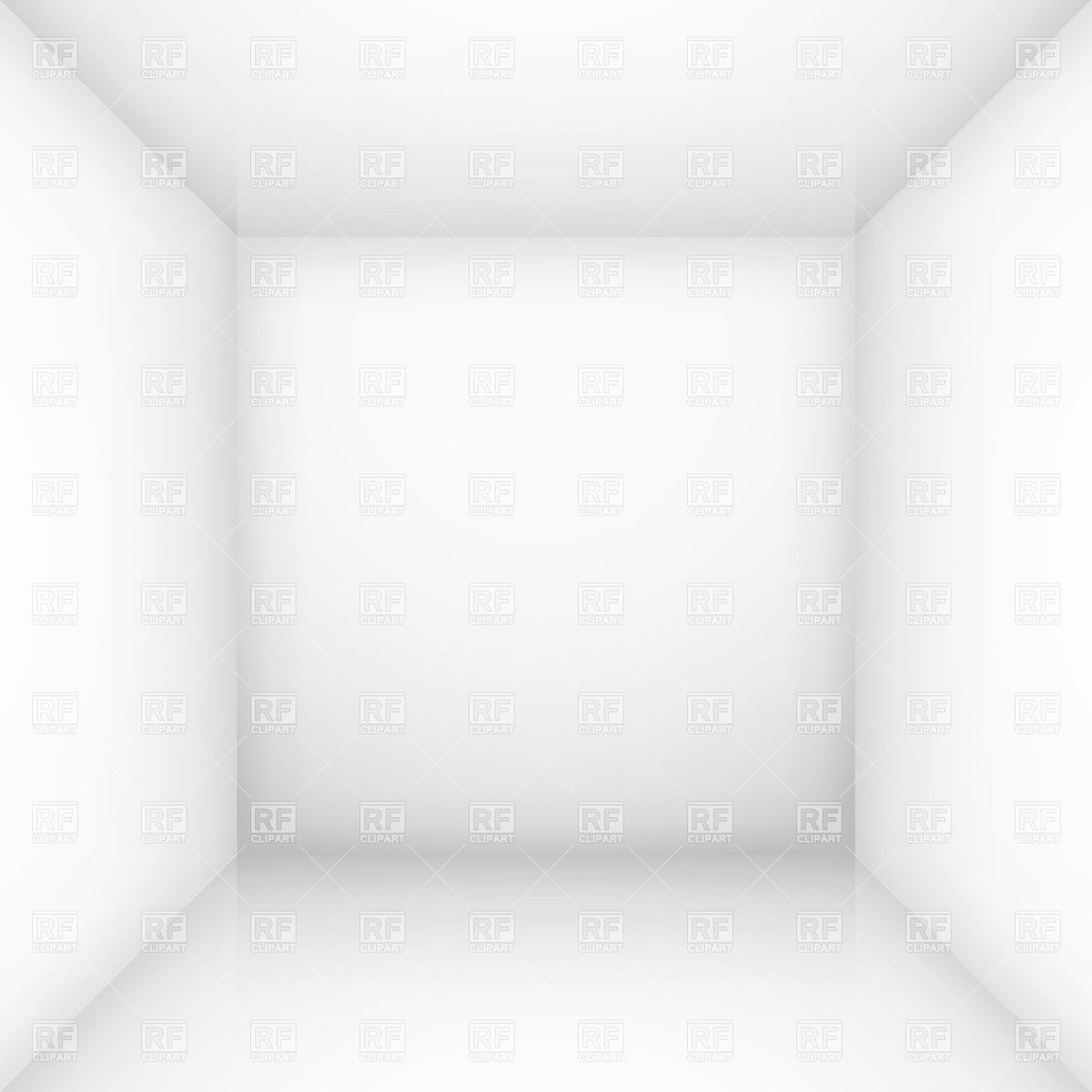 Empty White Box  Room  6532 Download Royalty Free Vector Clipart    