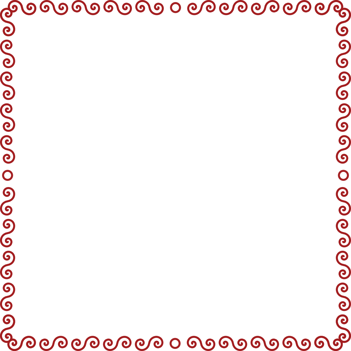 Free Red Swirl Border Clipart