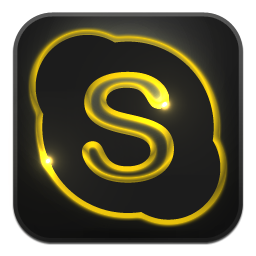 Golden Glow Skype Icon Png Clipart Image   Iconbug Com
