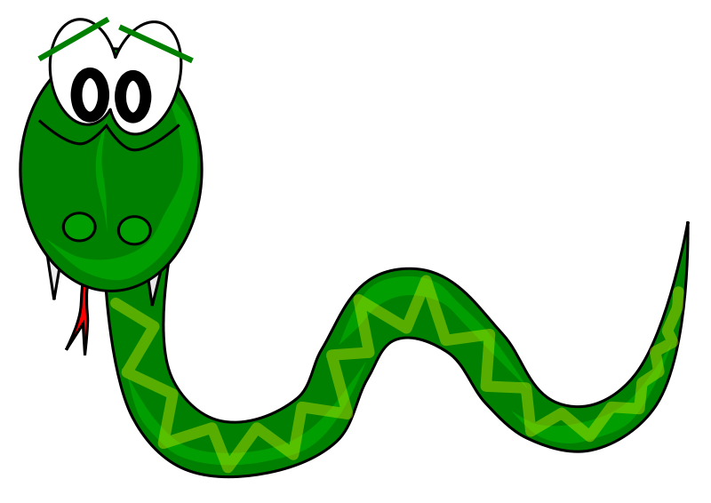 Long Cute Snake Clipart