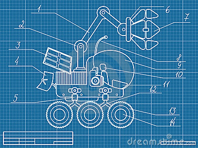 Mars Rover Clipart Blueprint Of Planet Rover