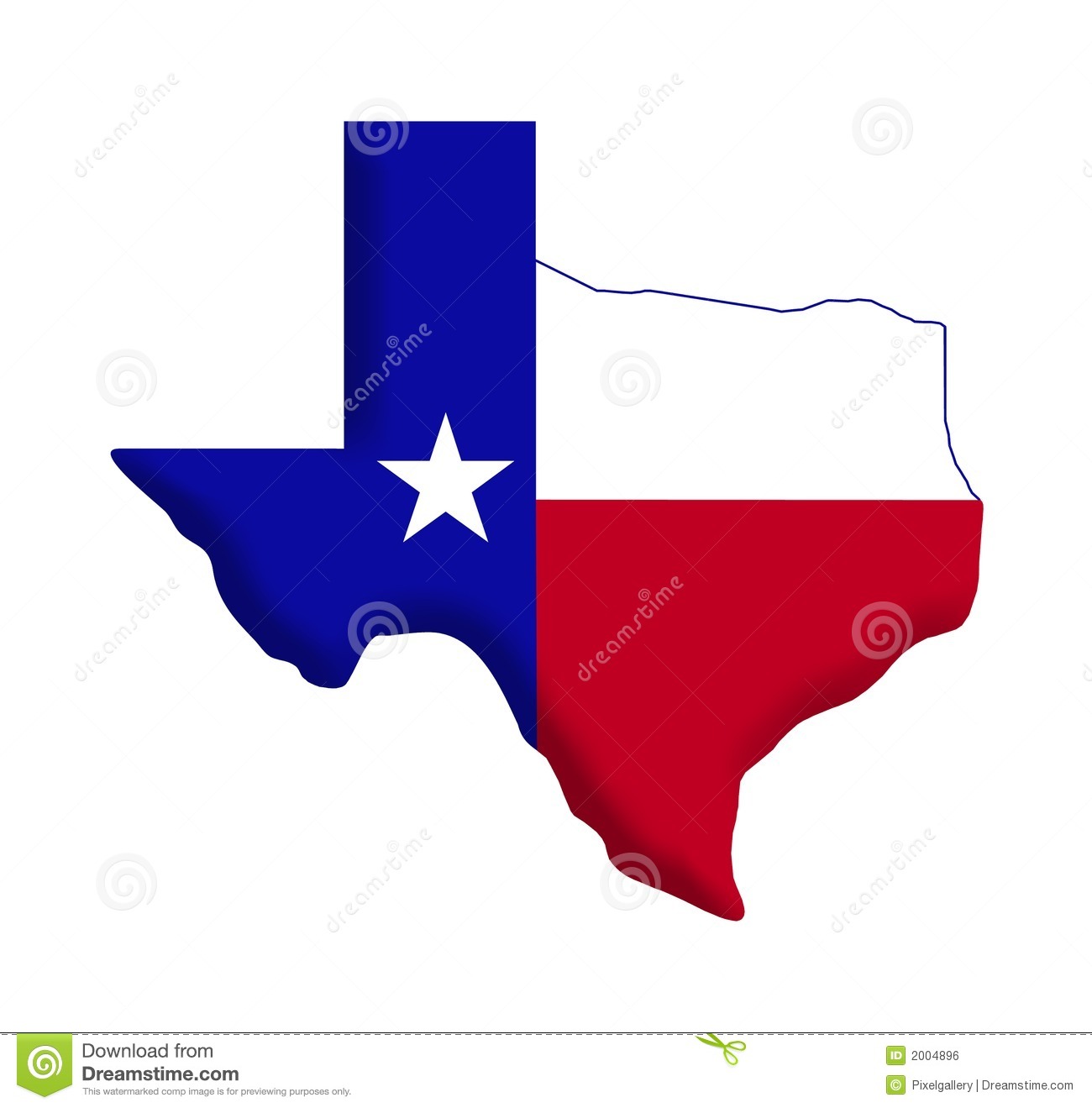 Of Texas  Star And Colors Of Texas Flag Incorporated Inside Map  Texas