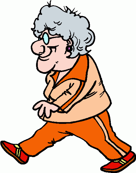 Old Woman Walking Clipart   Old Woman Walking Clip Art