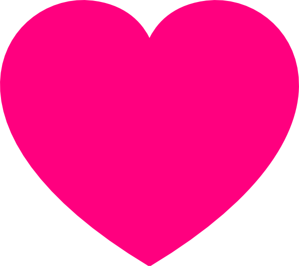 Pink Heart2 Clip Art At Clker Com   Vector Clip Art Online Royalty