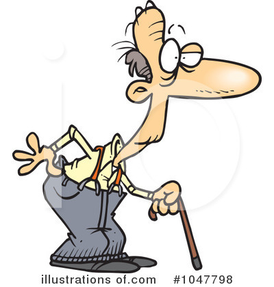 Royalty Free  Rf  Old Man Clipart Illustration By Ron Leishman   Stock