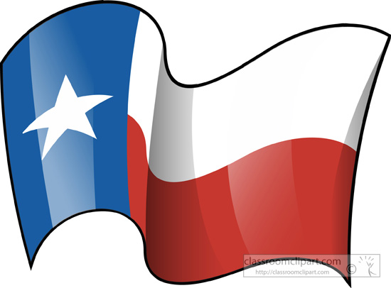 State Flags   Texas State Flag Waving Clipart   Classroom Clipart