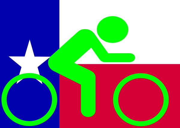 Texas Flag Bike Clip Art At Clker Com   Vector Clip Art Online    