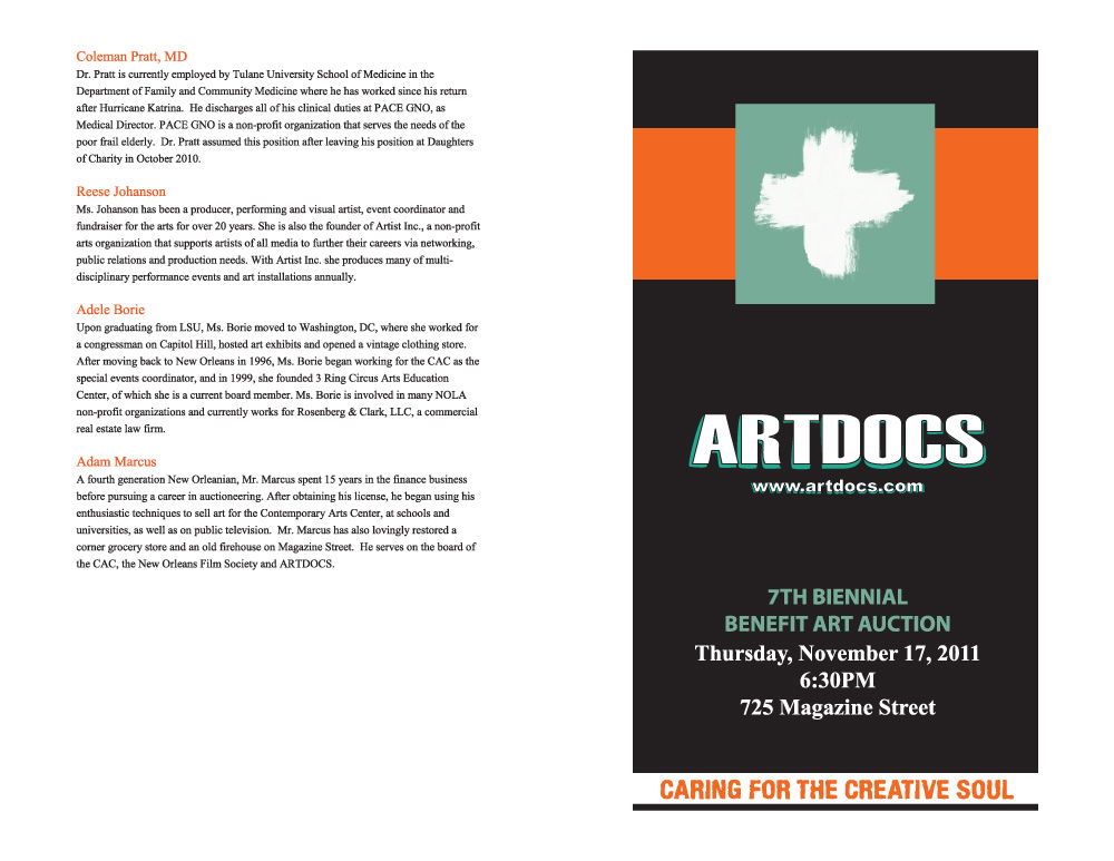 Artdocs Benefit Auction 2011 Program