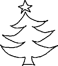 Clipart Graphic Clipart Black White Free Christmas Tree Clipart 1med