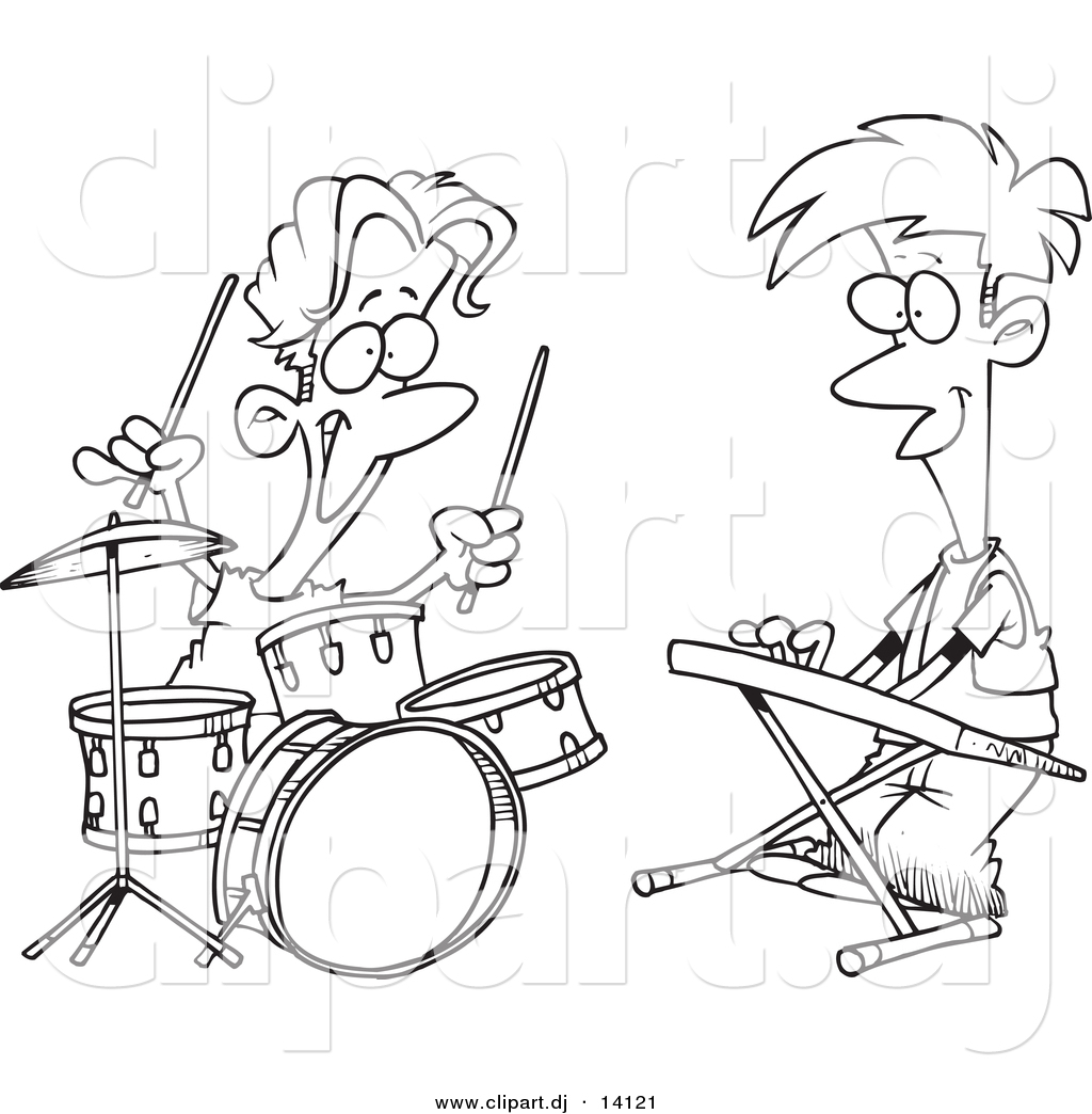 Coloring Pages Of Cartoon Bands