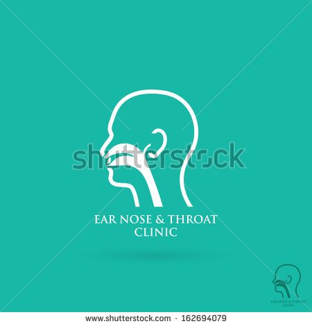 Ear Nose And Throat Clinic Symbol Vector Illustration Stock Clipart