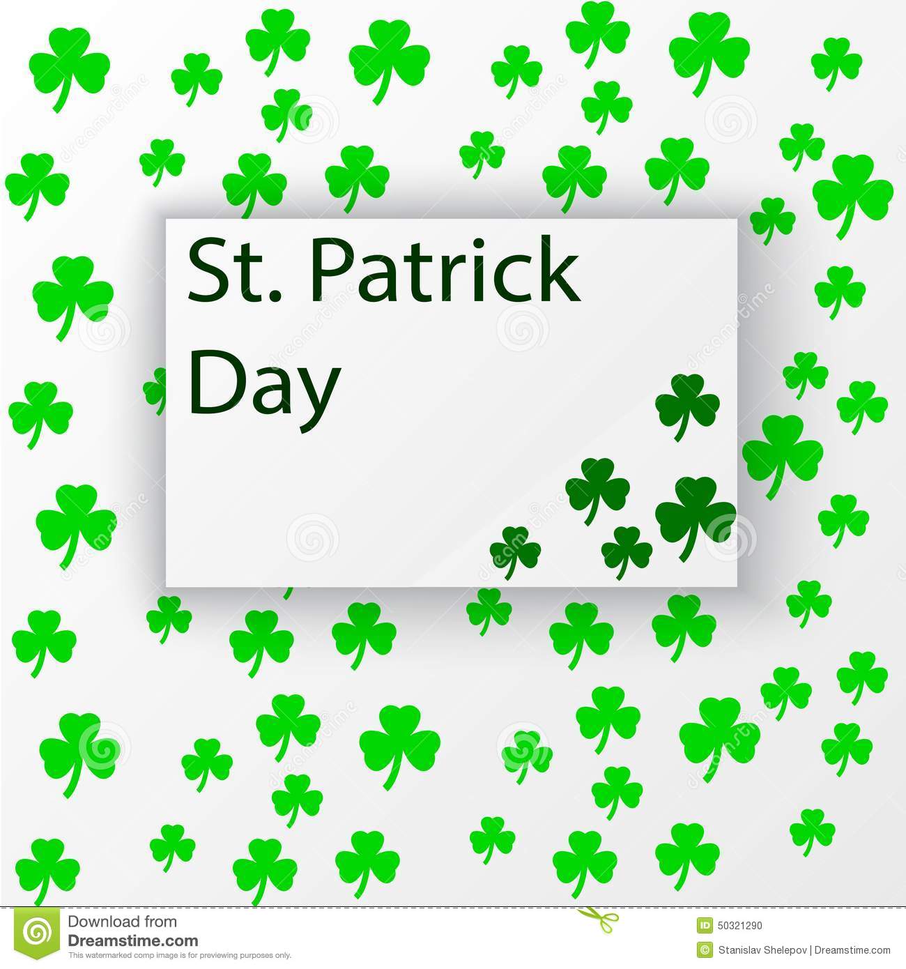 Pattern On Paper Texture Background For St Patric S Day Vector