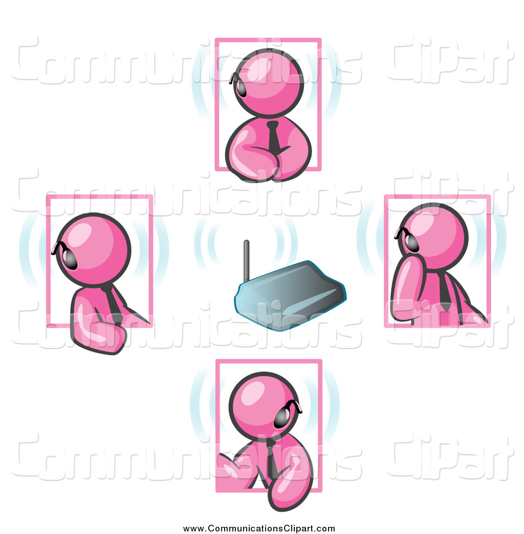 Pink Cell Phone Clipart Communication Clipart Of Four