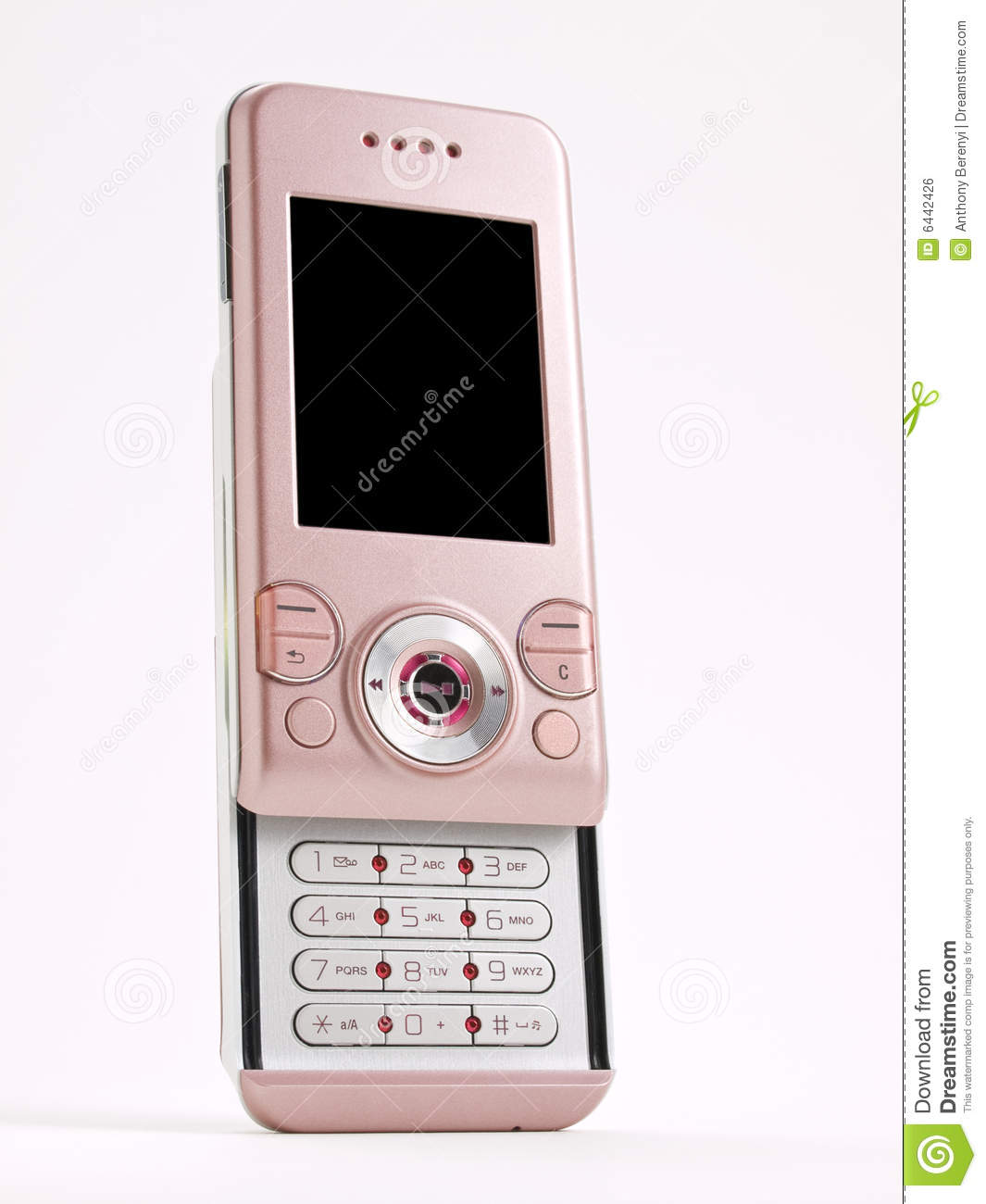 Pink Cell Phone Clipart Pink Slider Cell Phone Front