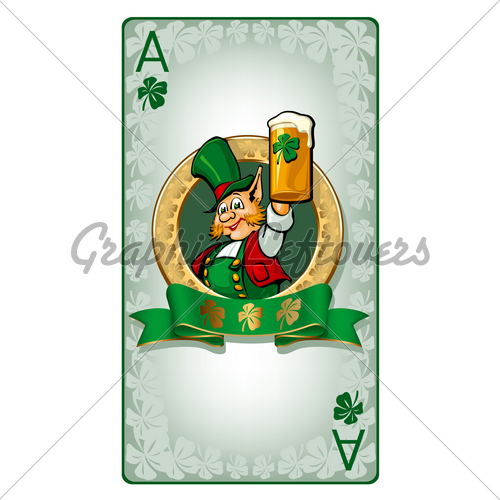 St Patric S Day Playing Card Stylization With