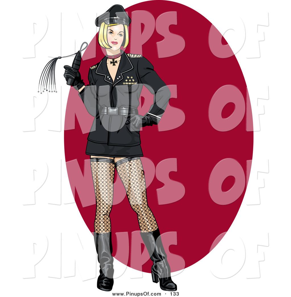 Woman With Whip Clip Art