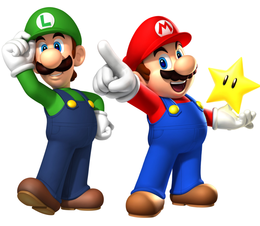 Clip Art Of Mario And Luigi By Coloring Point For Kids   Coloring