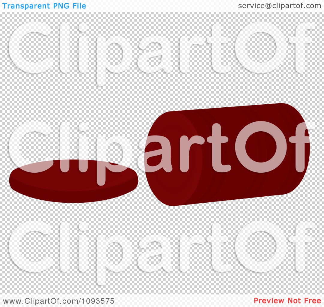 Clipart Canned Cranberry Sauce   Royalty Free Vector Illustration By