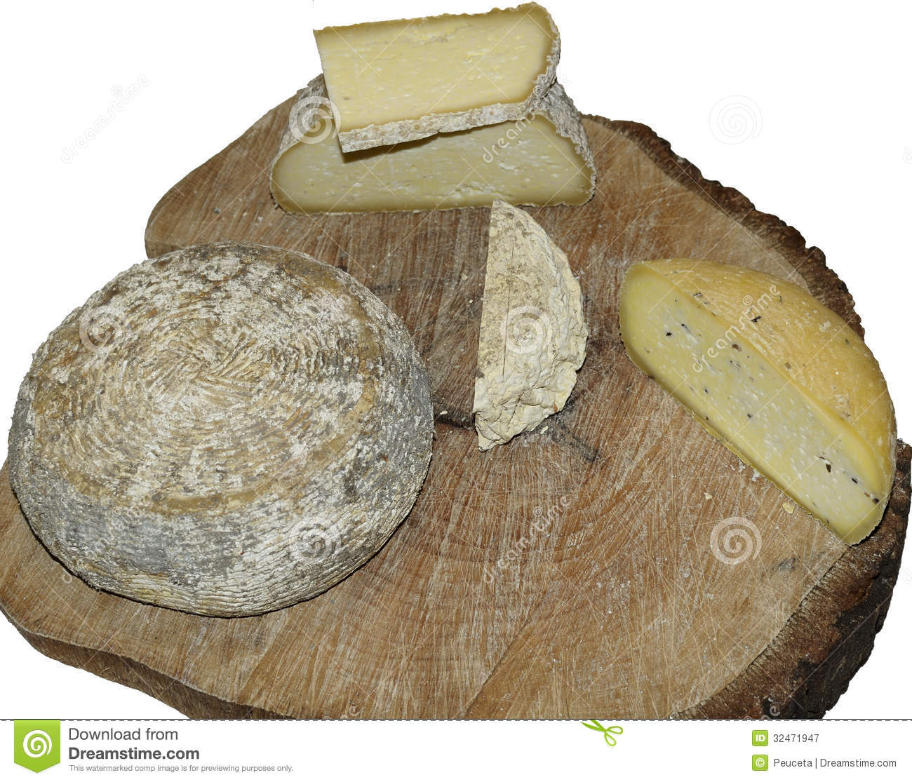 Forms Of Artisan Pecorino Cheese Royalty Free Stock Photography