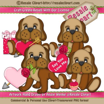 Home Clip Art Animal Clipart Valentine Puppy Clipart