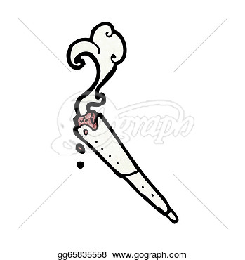 Illustrations   Cartoon Marijuana Joint  Stock Clipart Gg65835558